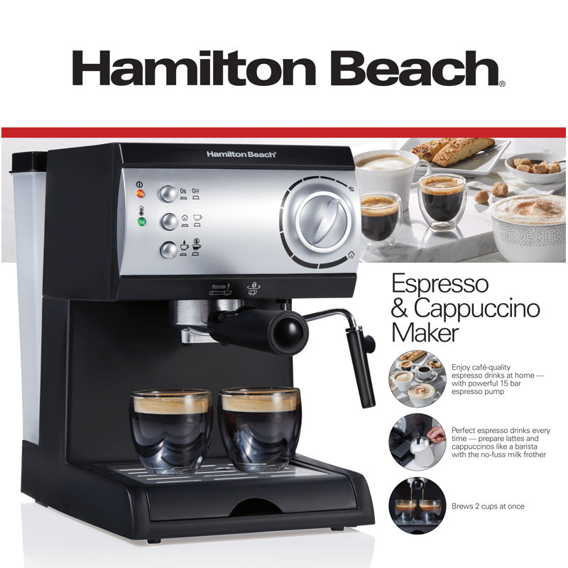 Hamilton Beach® Espresso & Cappuccino Maker & Reviews Wayfair